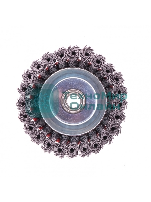 Щетка Matrix для УШМ, 100 мм, М14, Чашка, крученая проволока 0,8 мм