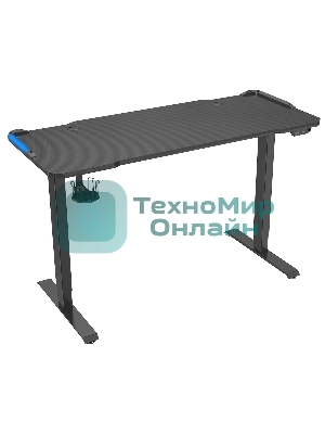 Стол игровой Cactus CS-EDL-GbK столешница МДФ черный, каркас черный