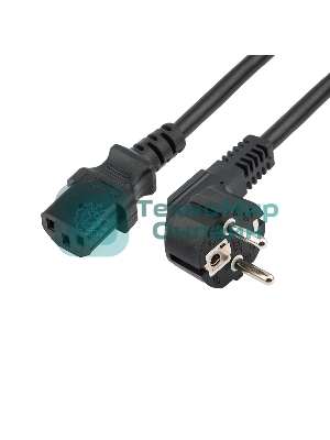 Шнур сетевой Rexant СЕЕ 7/7 (Schuko) – IEC 320 C13 3x0,75мм², длина 0,6м