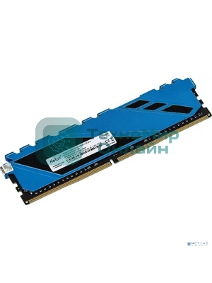 Оперативная память NETAC Shadow, DDR4, 16GB (1x16GB), 3200MHz, CL16, DIMM, с радиаторами, синий