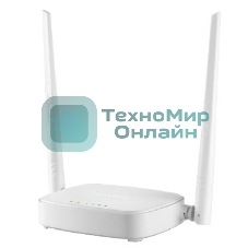 Сетевое оборудование Tenda N301 маршрутизатор 802.11n, до300Мбит/с, 2T2R, LAN: 3х10/100Мбит/с, WAN: 1х10/100Мбит/c, 2 внешние антенны 5дБи