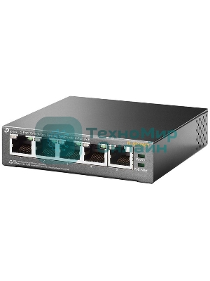 Коммутатор TP-Link SMB TL-SF1005P 5-портовый 10/100 Мбит/с настольный коммутатор с 4 портами PoE