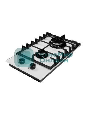 Газовая варочная панель LEX GVG 321 белый4000Вт 2 комфорки белый