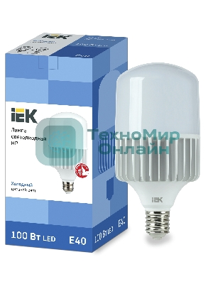 Лампа светодиодная IEK LLE-HP-100-230-65-E40 HP 100Вт 230В 6500К E40