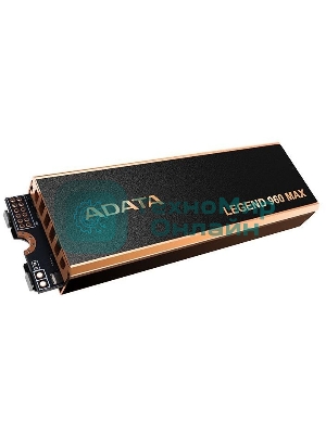 Накопитель SSD ADATA LEGEND 960 MAX, 4Tb, M.2 2280, PCIe 4.0 x4, NVMe, R/W 7400/6800, с радиатором