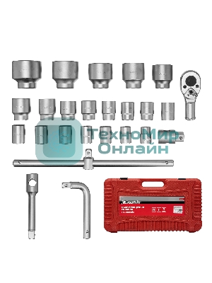 Набор торцевых головок Matrix, квадрат, 3/4