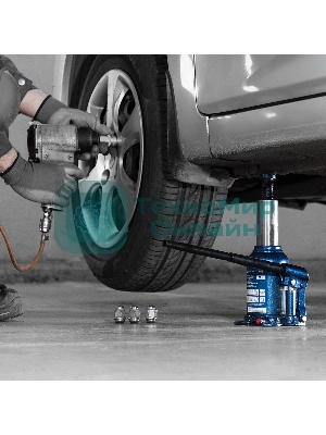 Домкрат гидравлический бутылочный телескопический Stels 6 т, подъем 180-410 мм