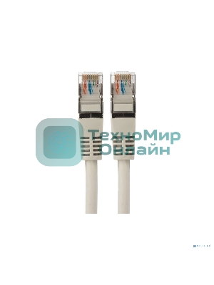 Пaтч-корд F/UTP Rexant, категория 5e, RJ45-RJ45, экранированный, 24AWG, LSZH, серый, 5м