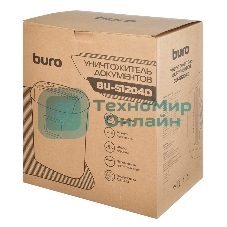Шредер Buro Office BU-S1204D (секр.P-4)/фрагменты/12лист./21лтр./пл.карты/CD