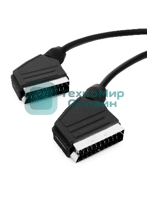 Кабель аудио/видео Gembird CCV-518, SCART/SCART, 21pin, 3м