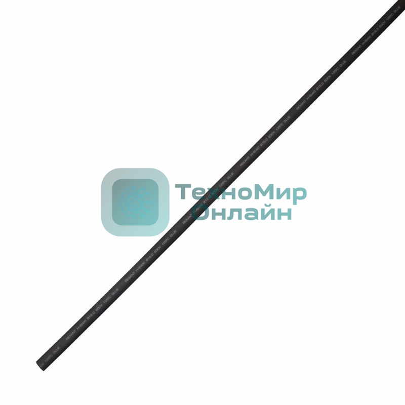 Трубка термоусадочная Rexant двустенная клеевая 16/4 (4:1) 1м черный