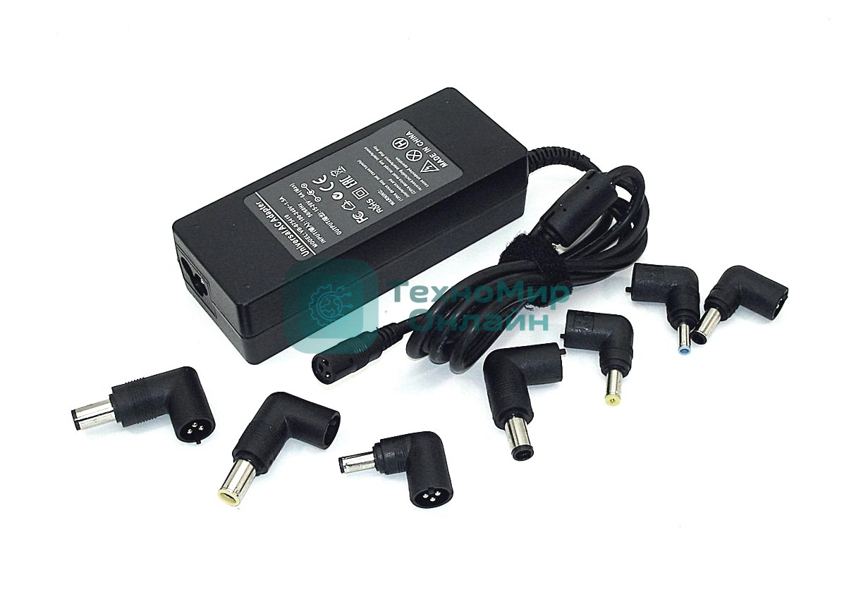 Универсальный блок питания (сетевой адаптер) VBparts VB-075410 для ноутбуков Trust Primo 15-20V 6A (Max) 90W с 7 насадками