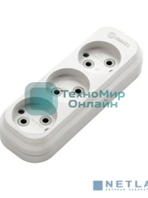 Колодка удлинителя Makel 3 гнезда без заземления