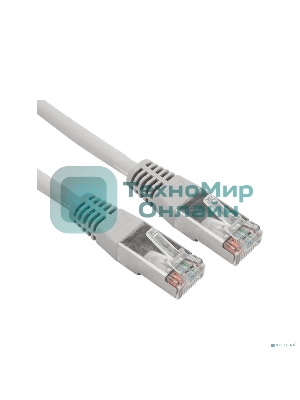 Пaтч-корд Rexant  F/UTP, cat. 5e, RJ45-RJ45, экранированный, 24AWG, LSZH, серый, 0,5м