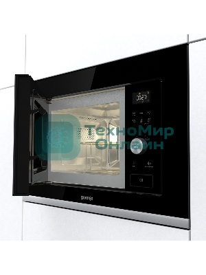 Встраиваемая микроволновая печь GORENJE BMX201AG1BG Электронное управление, черный, объем: 20 л