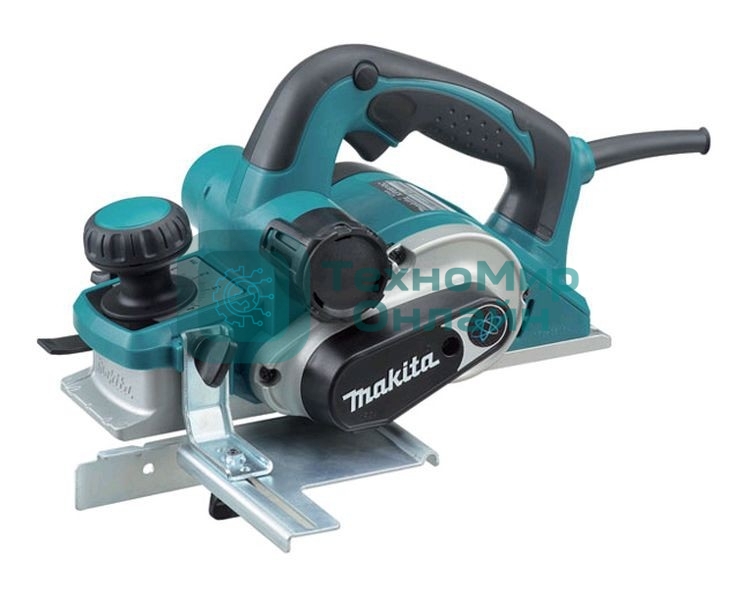 Рубанок Makita KP0810 850 Вт,16000 об\м, ширина-82мм, глуб-4мм, 3.2кг, кор, парал упор
