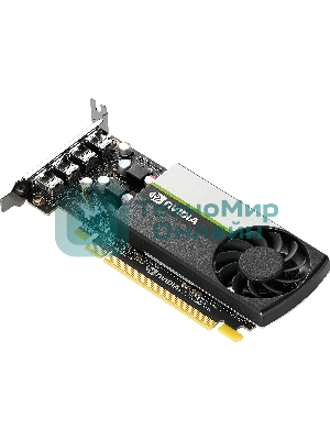 Видеокарта PNY GPU NVIDIA VCNT1000-8Gb-SB PCI-Express 3.0 x16, LP8 Gb GDDR6 128-bit, 4x Mini DP 1.4, 1x LP bracket.