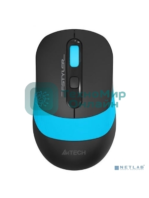 Комплект клавиатура+мышь A4Tech FStyler FG1010 беспроводной, USB, 2000 DPI, чёрный/синий