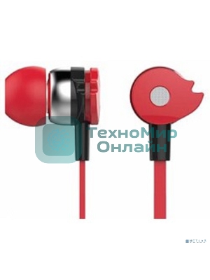 Проводные наушники Oklick HS-S-210 красный, внутриканальные, Jack 3.5 мм