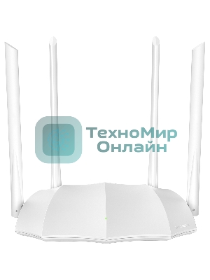 Маршрутизатор Tenda AC5 1200Mbps 11AC wave2Router, MU-MIMO,1Ghz CPU，4X5dbi Antennas, 1X100Mbps WAN, 3x100Mbps LAN,WiFi On/Off Switch,Universal Rep