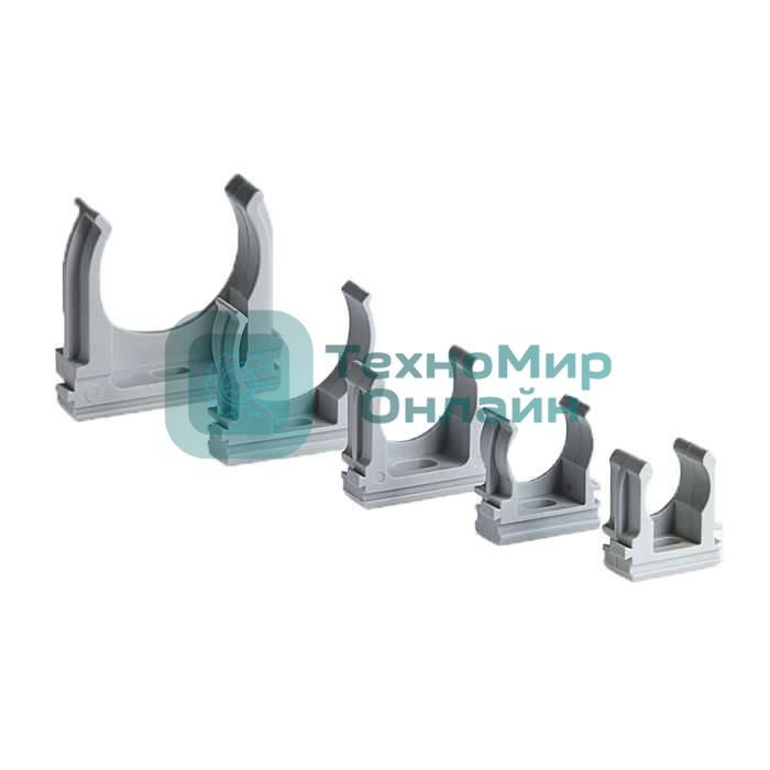 Клипса для трубы d63мм сер. Рувинил К01163