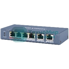 Коммутатор Hikvision DS-3E0106P-E/M 6x100Mb 4PoE+ 35W неуправляемый