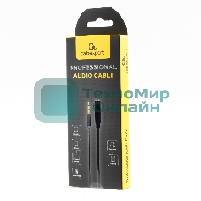Кабель аудио удлинительный Cablexpert CCAB-02-35MF-3MB. 3.5 Jack (M)/3.5 Jack (F), черный, 3м, блистер