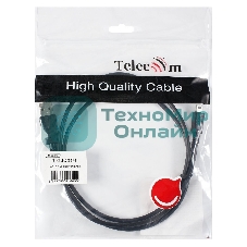 Кабель USB 2.0 A-->mini-B 5P (1м) черный TELECOM/VCOM TC6911BK-1.0M