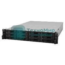 Сетевое хранилище Synology (Rack2U) 6C2,2Ghz/8Gb(64)/RAID0,1,10,5,6/up to12HP HDDs SATA(3,5'or2,5')up to 36 with 2xRX1217(RP)/2xUSB/4xGE/2xPCIe/iSCSI/2xIPcam(up to 75)/2xRPS/no rail/5YW repl RS3617RPxs