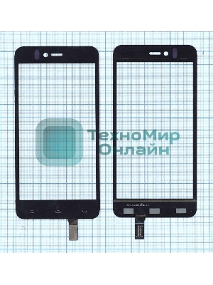 Сенсорное стекло (тачскрин) для Fly IQ YZ-CTP467(GN C620)-FPC, черное