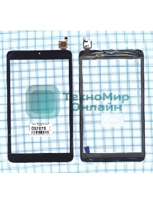 Сенсорное стекло (тачскрин) LCGP0801033 REVA-A1, черное