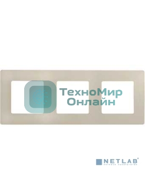 Рамка 3 поста, сл. кость ETIKA