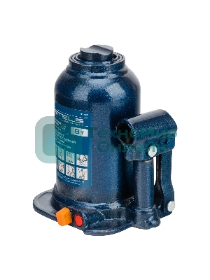 Домкрат гидравлический бутылочный телескопический Stels 8 т, подъем 180-410 мм