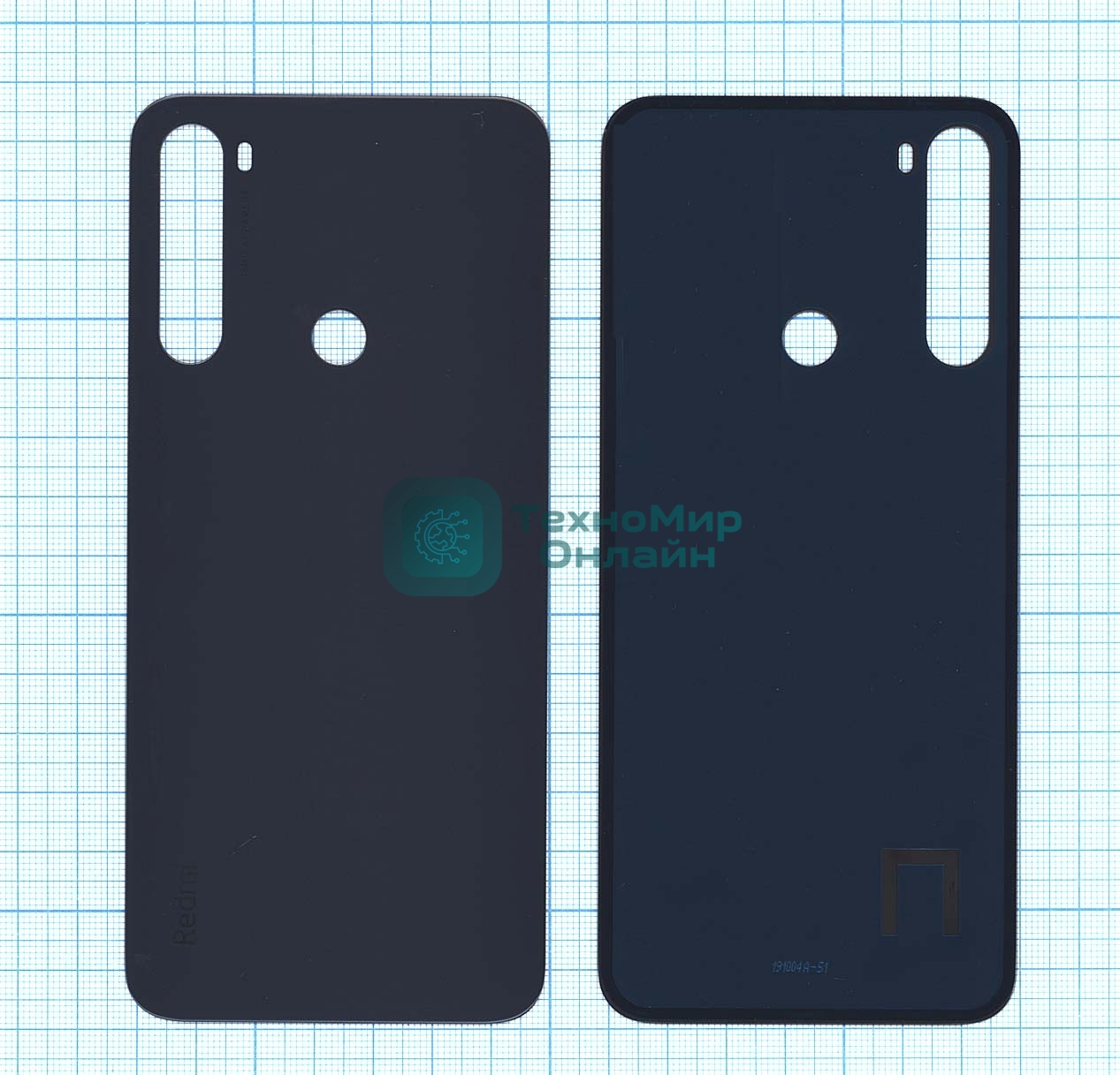 Задняя крышка для Xiaomi Redmi Note 8T черный