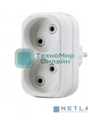 Разветвитель Makel 2 гнезда без заземления 10А