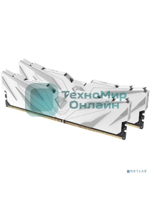 Оперативная память NETAC, DDR4, 16GB (2x8GB), 3200MHz, CL16, DIMM, с радиаторами, белый