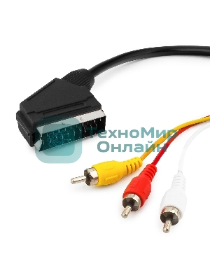 Кабель аудио/видео Gembird 1 x RCA x 3 (male)/1 x SCART (male), 1.8 м