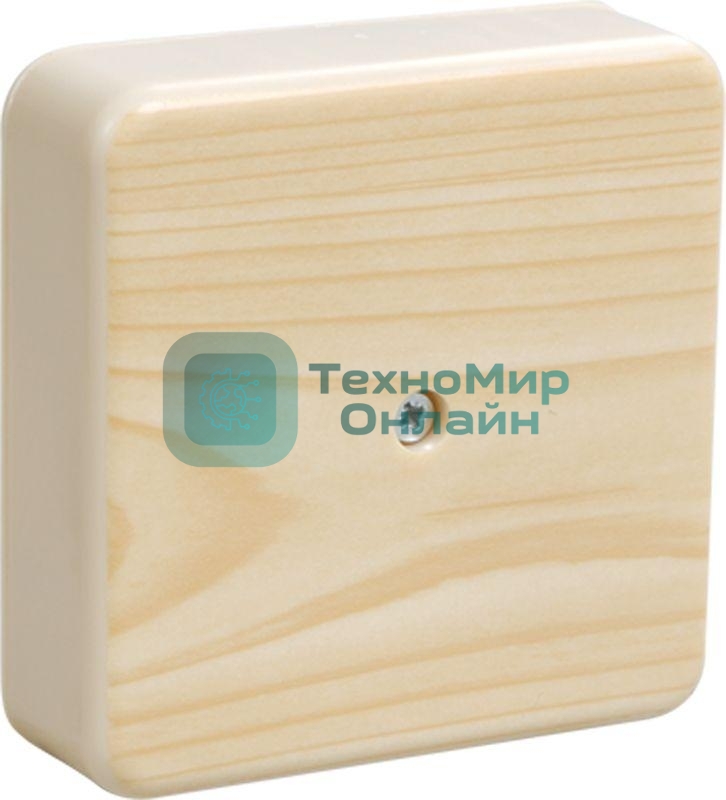Коробка распаячная ОП 100х100х29 IP20 КМ41219-04 (6 клем. 6 кв.мм) сосна IEK UKO10-100-100-029-K34