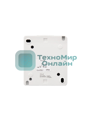 Переключатель проходной Kranz INDUSTRIAL IP54, о/у, белый