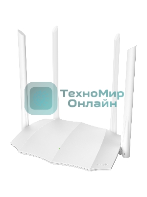 Маршрутизатор Tenda AC5 1200Mbps 11AC wave2Router, MU-MIMO,1Ghz CPU，4X5dbi Antennas, 1X100Mbps WAN, 3x100Mbps LAN,WiFi On/Off Switch,Universal Rep