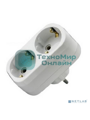 Разветвитель Makel 2 гнезда с заземлением 16 А