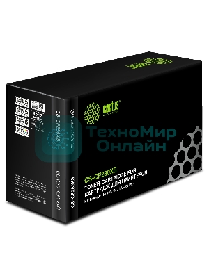 Картридж лазерный Cactus CS-CF280XS черный (6900 стр.) для HP LJ Pro 400/M401/M425
