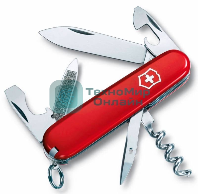 Нож перочинный Victorinox Sportsman (0.3803) 84мм 13 функций красный карт.коробка