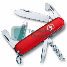 Нож перочинный Victorinox Sportsman (0.3803) 84мм 13 функций красный карт.коробка