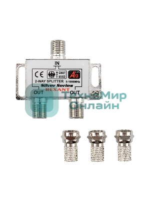 Делитель ТВ Rexant х 2 + 3 шт. F 