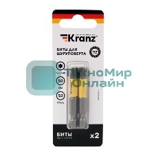 Бита для шуруповерта Kranz Torx T40х50 мм (2 шт./уп.)