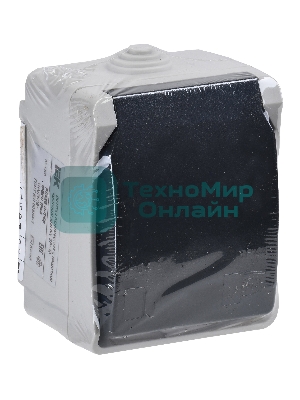 Розетка IEK Форс РСб20-3-ФСр1м с/з открытой установки