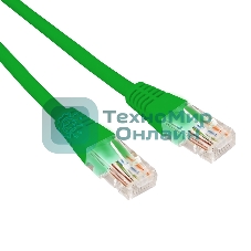 Патч-корд U/UTP Rexant cat.6, RJ45-RJ45, неэкранированный, 26AWG, LSZH, зеленый, 0.3 м
