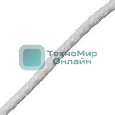 Шнур вязаный полипропиленовый Сибртех с сердечником, 5 мм, L20 м, 90-100 кгс, белый