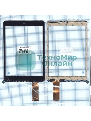 Сенсорное стекло (тачскрин) NJG078009AEG0B. черное